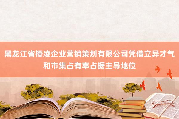 黑龙江省橙凌企业营销策划有限公司凭借立异才气和市集占有率占据主导地位
